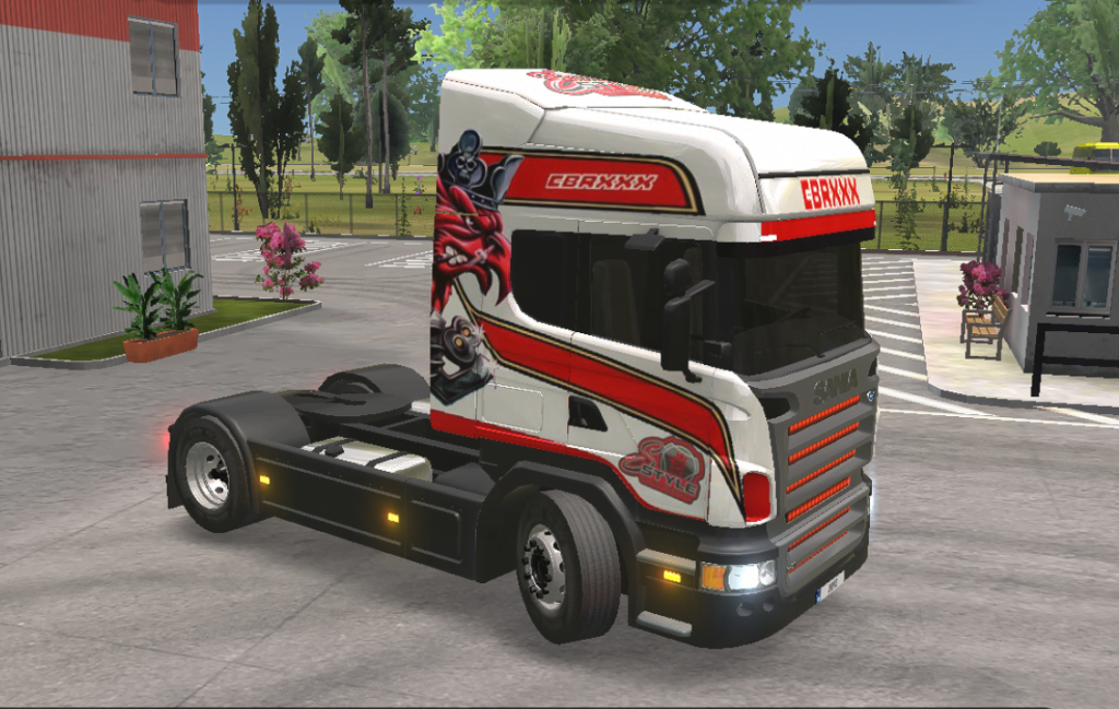 Truck Simulator Ultimate Skin Scania R V Angry Griffin White