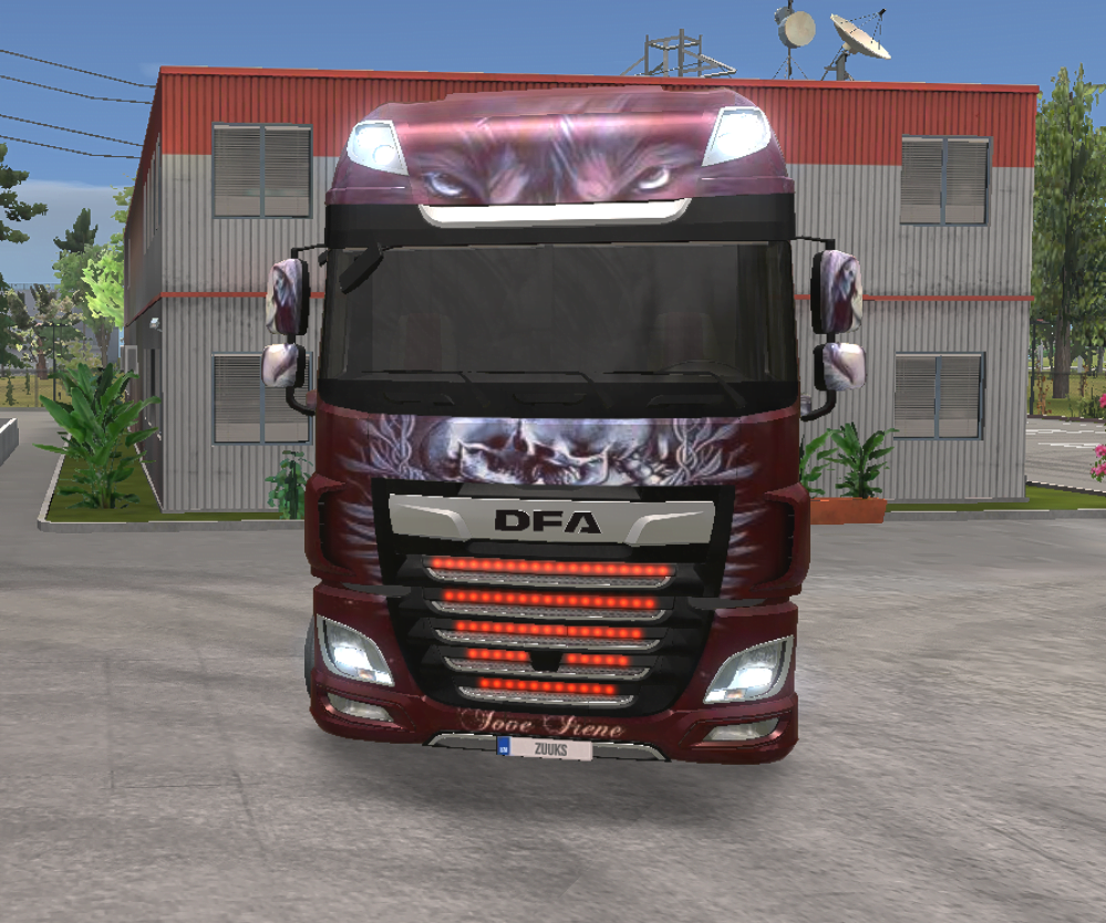 Truck Simulator Ultimate Skin Daf Xf 510 Skin Death Love Red Apendi Skins