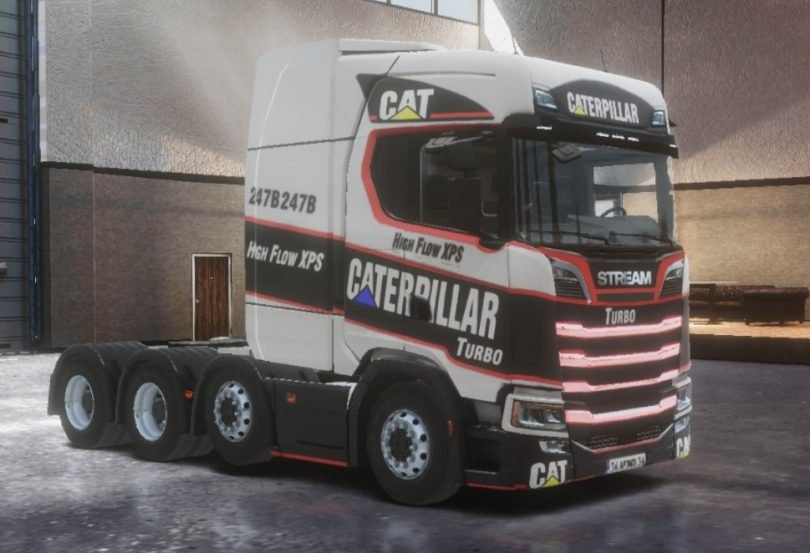 Scania S Skin Caterpillar White Truckers Of Europe Skin Apendi Skins