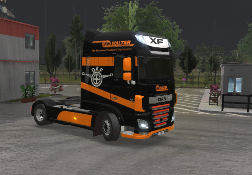 Daf Xf 510 Skin Lkw Walter Orange Truck Simulator Ultimate Skin Apendi Skins