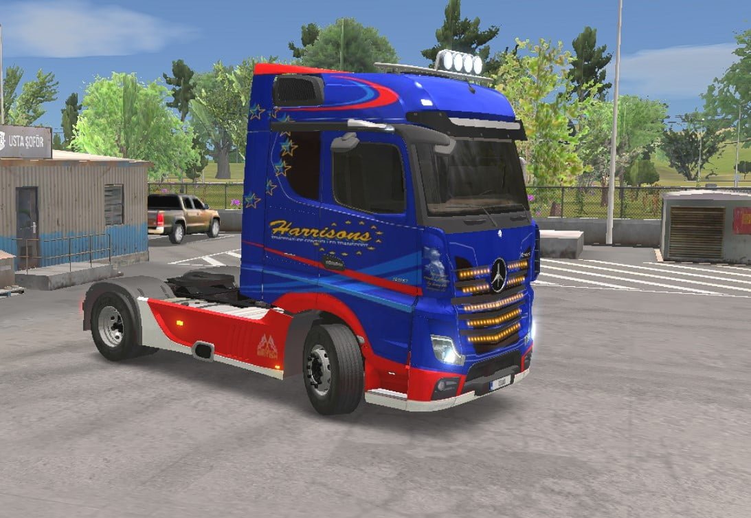 Mercedes Actros 2020 Skin Harrisons Transport | Apendi Skins, Truck ...