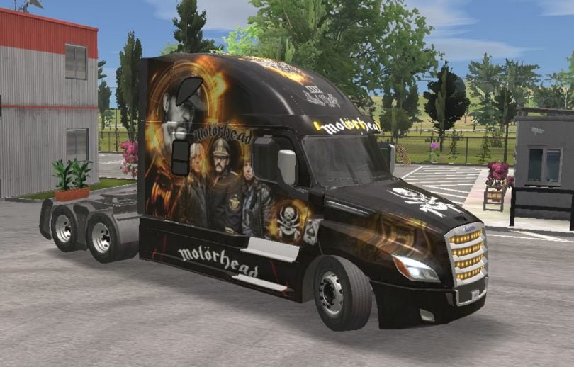 Freighter Cascadia Skin Motörhead Group | Apendi Skins, Truck simulator ...