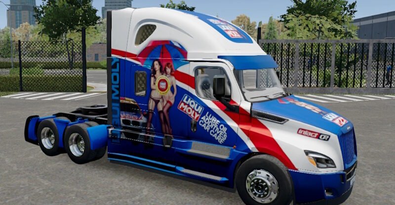 Skin Truck simulator big rigs Cascadia HighRoof.