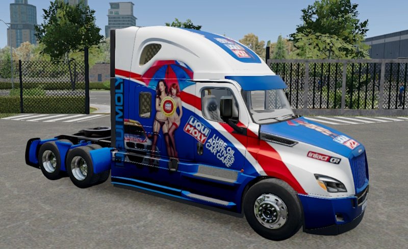 Skin Truck simulator big rigs Cascadia HighRoof.