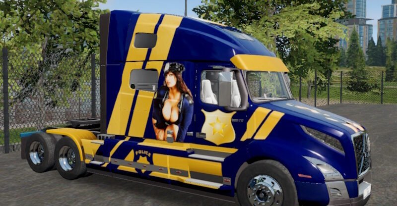 Skin Truck simulator big rigs Volvo VNL HighRoof.