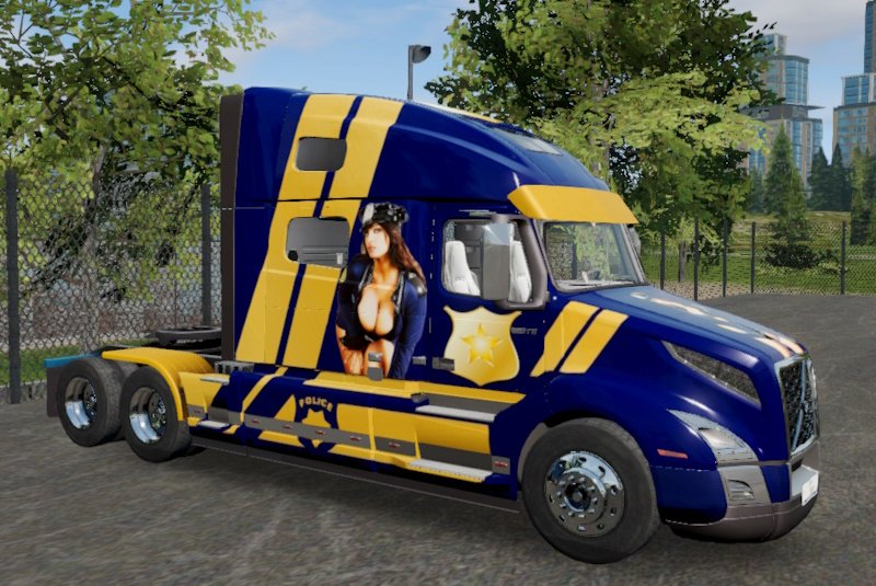 Skin Truck simulator big rigs Volvo VNL HighRoof.
